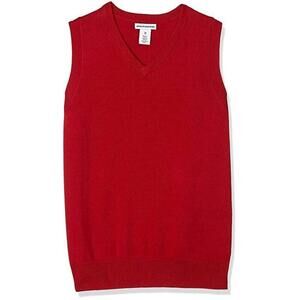 156 Amazon Essentials Boys Uniform V-neck Sweater Vest